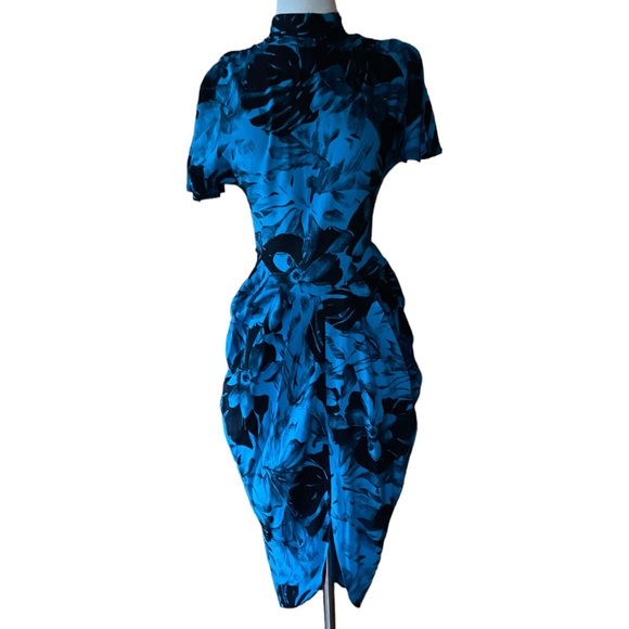 Vintage Dresses & Skirts - 1980s‎ Cotton Blend Bodycon Dress